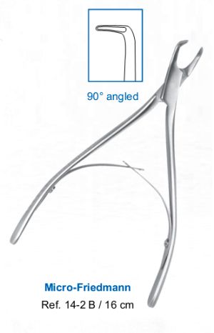 Кусачки костные Micro-Friedmann изогнутые 90°