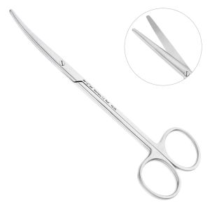 Ножницы хирургические Metzenbaum, изогнутые, тупой кончик, 14,5 см