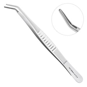 Пинцет De Bakey, атравматичный, 15см, изогнутый