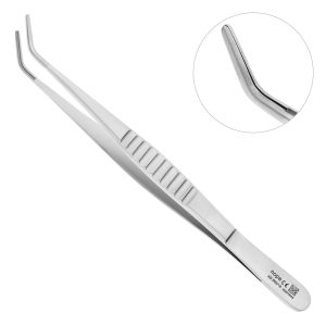 Пинцет хирургический изогнутый