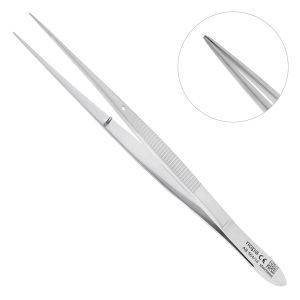 Пинцет для удаления осколков гладкий, прямой, 14,5 см