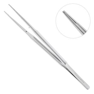 Пинцет микрохирургический, прямой 18,0 см