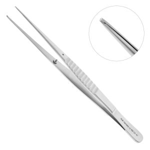 Пинцет микрохирургический, прямой 18,0 см