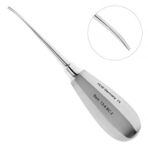 Элеватор Bein, зубчатый, изогнутый, 2 мм, зубчатый