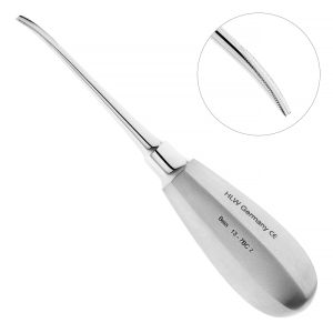 Элеватор Bein, зубчатый, изогнутый, 3 мм, зубчатый