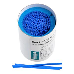 Штиксы восковые S-U-WACHSSTICKS, голубые, 4,0 мм, длина 110 мм, упаковка 250 г