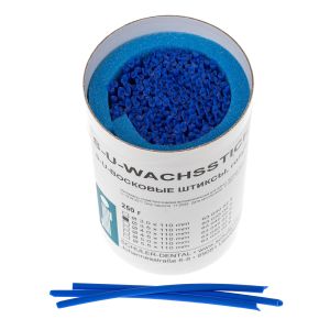 Штиксы восковые S-U-WACHSSTICKS, голубые, 3,5 мм, длина 110 мм, упаковка 250 г