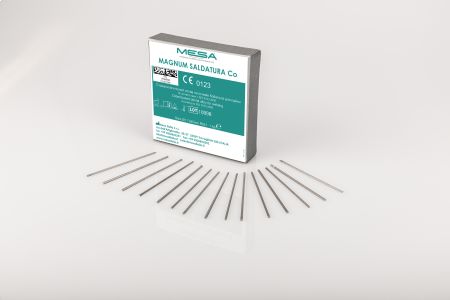 Припой неотшлифованный SALDATURA Co (62%), Cr (29%), пруток, диаметр 1,7х0,75 мм, 50 г, коробка