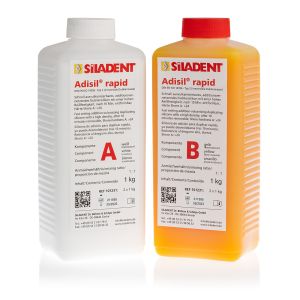 Силикон/гель для дублирования Adisil rapid, 1:1, упаковки по 1 кг.: компонент A-1 кг./компонент B-1 кг