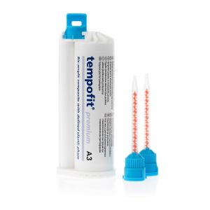 Композитный материал для изготовления временных коронок и мостов Tempofit premium 10:1, A3