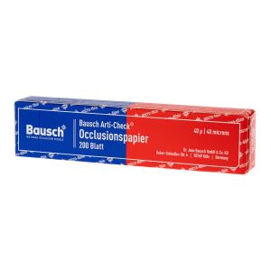 BK 80 артикуляционная бумага 200 листов, 40мкм, син/красн