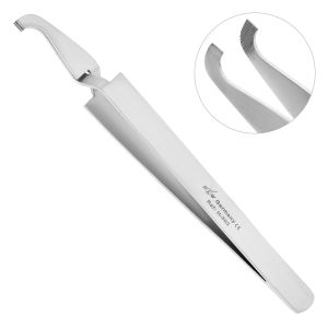 Пинцет обратный, лингвальный, изогнутый