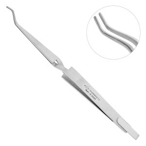 Пинцет обратный с позиционером, для щечных трубок