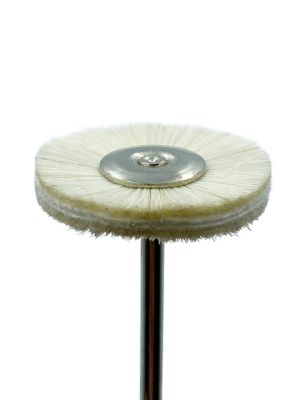 Щетка для б/м с держ., белая, с микрофиброй, d=22 мм