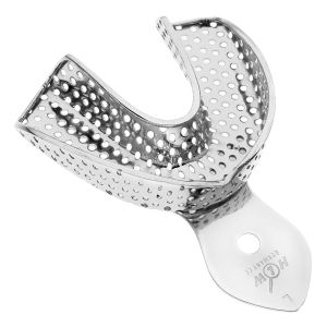 Ложка слепочная нижняя, L, перфорированная