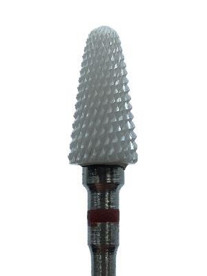 Бор керамический (конус) L=51мм, красный