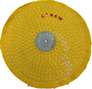 Круг муслиновый желтый 150 мм 6х10 с острой кромкой