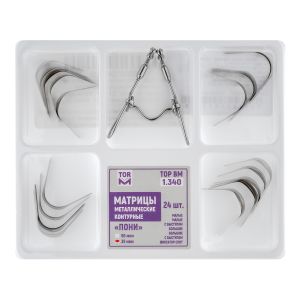 Матрицы металлические контурные "Пони", 35мкм, 24шт "ТОР ВМ", 1.340т35