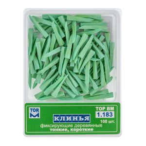 Клинья фиксирующие деревянные (зеленые)/100 шт. 