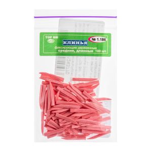 Клинья фиксирующие деревянные (розовые)/100 шт. 