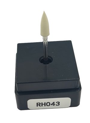 Резинка с алмазной крошкой (конус 4,2х12 мм, белый, очень мелкий)