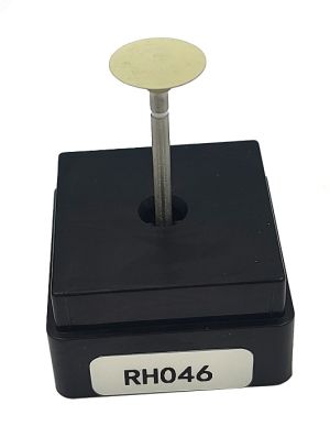 Резинка с алмазной крошкой (линза 12х3 мм, белый, очень мелкий)