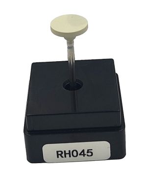 Резинка с алмазной крошкой (диск 12х2 мм, белый, очень мелкий)