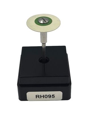 Резинка с алмазной крошкой (линза 19х3 мм, белый, очень мелкий)