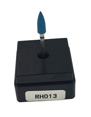 Резинка с алмазной крошкой (конус 4,2х12 мм, синий, грубый)