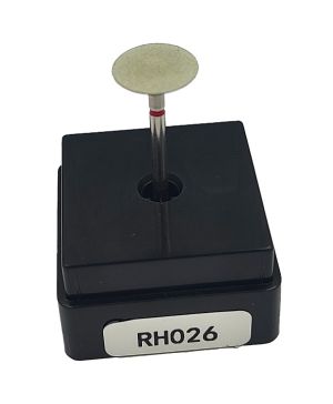 Резинка с алмазной крошкой (линза 12х3 мм, серый, средний)