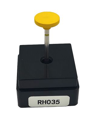 Резинка с алмазной крошкой (диск 12х2 мм, желтый, мелкий)