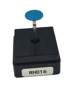 Резинка с алмазной крошкой (линза 12х3 мм, синий, грубый)