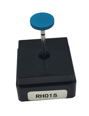 Резинка с алмазной крошкой (диск 12х2 мм, синий, грубый)