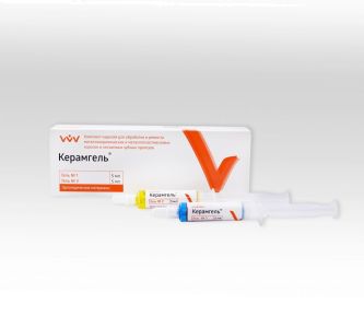 Керамгель набор для ремонта металлокерамики 2х5мл, ВладМиВа