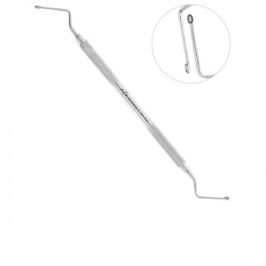 Ложка кюретажная 2.0 мм изогнутая овал. Hemingway