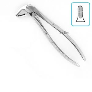 Щипцы №13S для удаления зубов детские (нижние резцы, клыки и премоляры)