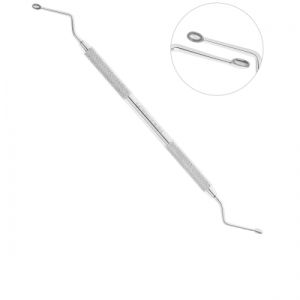 Ложка кюретажная 3.0 мм изогнутая овал. Hemingway