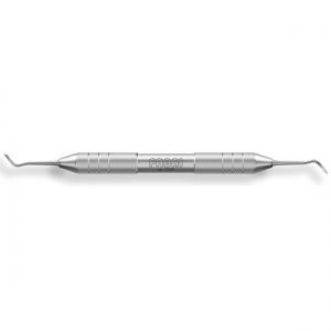 Долото FABRI 1721F (эмалевый нож дистальный), d ручки=10мм черное покрытие, толстая ручка