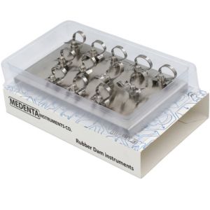 Раббердам - набор 12 крепление на подставке, Medenta Instruments Co