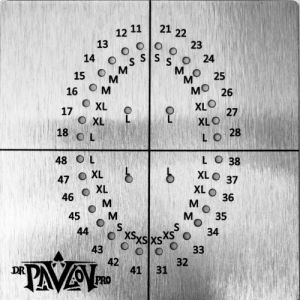 Раббердам-шаблон МЕТАЛЛ взрослый с отверстиями