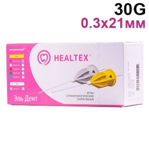 Иглы карпульные 0,3х21мм. (30G) 100шт. Hеaltex