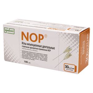 Иглы карпульные NOP 21ммх30G (100шт.) SPIDENT