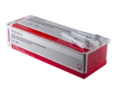 Иглы карпульные Septoject 0,3х16мм, 100шт., Septodont
