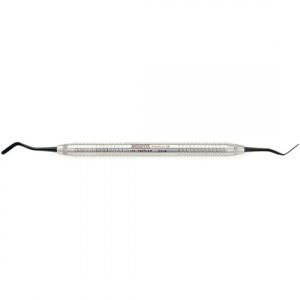 Гладилка 112-TNPFIA6 двухсторонняя для моделирования композитов с черным покрытием большая, МЕДЕНТА