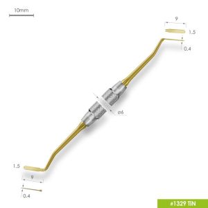 Гладилка FABRI 1329 TiN малая двухсторонняя c покрытием