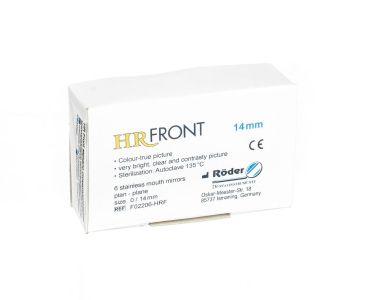 Зеркала HR FRONT, размер 0/14мм, плоское, (упаковка 12шт.), Röder (Германия)