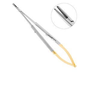 Иглодержатель-микро 18,0 см прямой Castroviejo-Gomel TC (HLW 20-20)