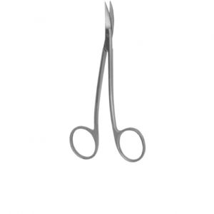 Ножницы 11,5см остроконечные, 1 зубчатое лезвие