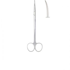 Ножницы 18 см изогнутые тупоконечные Metzenbaum Delicate