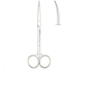 Ножницы 14 см изогнутые тупоконечные Metzenbaum